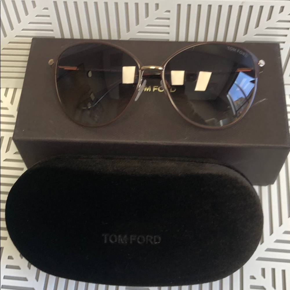TOM FORD Penelope Sunglasses brown gold TF320 $430